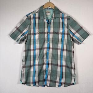 Tommy Bahama Sahara Sun Fade Island Crafted Plaid Button Up Shirt Men's Preppy M